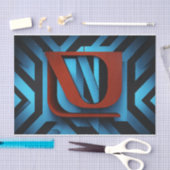 黒と青の背景にNetflixの激しいロゴ – 薄葉紙 (クラフト)