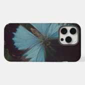 黒と青の蝶 iPhoneケース (裏面横)