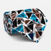 黒と青、ポリゴン、抽象芸術、ジオメトリ ネクタイ (ロール)
