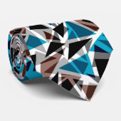 黒と青、ポリゴン、抽象芸術、ジオメトリ ネクタイ (ロール)