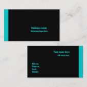 黒と青 名刺 (正面/裏面)