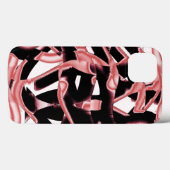 黒と鮭の切れ端、白テープを破壊 Case-Mate iPhoneケース (裏面 (横))