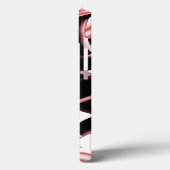 黒と鮭の切れ端、白テープを破壊 Case-Mate iPhoneケース (裏面 / 左)