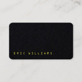 黒と黄のミニマリモダンスト名刺 名刺 (正面)