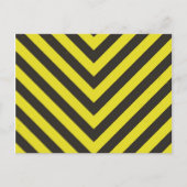 黒と黄の山形模様 ポストカード (正面)