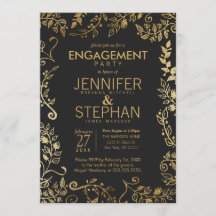 黒と黄の金ゴールドフローラ婚約