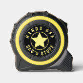 黒と黄色のスターおもしろいパパギフト手オフ メジャー (正面)