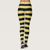 黒と黄色のストライプのまわりに レギンス (裏面)