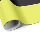 黒と黄色のストライプ ラッピングペーパー (ロールコーナー)