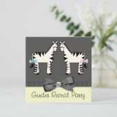 黒と黄色のゼブラジェンダーの表示 招待状 (スタンド正面)