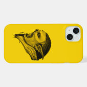黒と黄色のデザインのトロル iPhoneケース (裏面横)