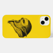 黒と黄色のデザインのトロール iPhoneケース (裏面横)