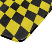 黒と黄色のバイエルダイヤモンド国旗のパターン カッティングボード (角)