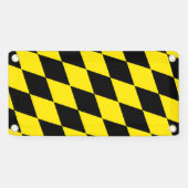 黒と黄色のバイエルダイヤモンド国旗のパターン 横断幕 (横)