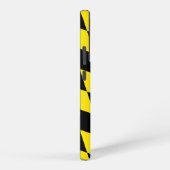 黒と黄色のバイエルダイヤモンド国旗のパターン SAMSUNG GALAXYケース (右側面)