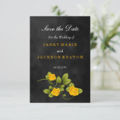 黒と黄色のバラ結婚ズ – 日付を保存 セーブザデート (スタンド正面)