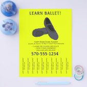 黒と黄色のバレエダンスのストリップの涙 チラシ (シングル)