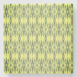 黒と黄色のパターン ストーンコースター