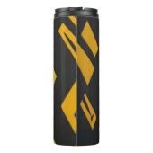 黒と黄色のパターン タンブラー (裏面)