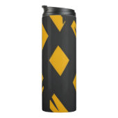 黒と黄色のパターン タンブラー (回転右)