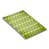 黒と黄色のパターン ノートブック (右側)