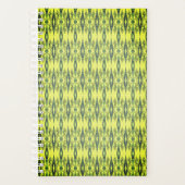 黒と黄色のパターン プランナー手帳 (正面)