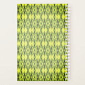 黒と黄色のパターン プランナー手帳 (裏面)