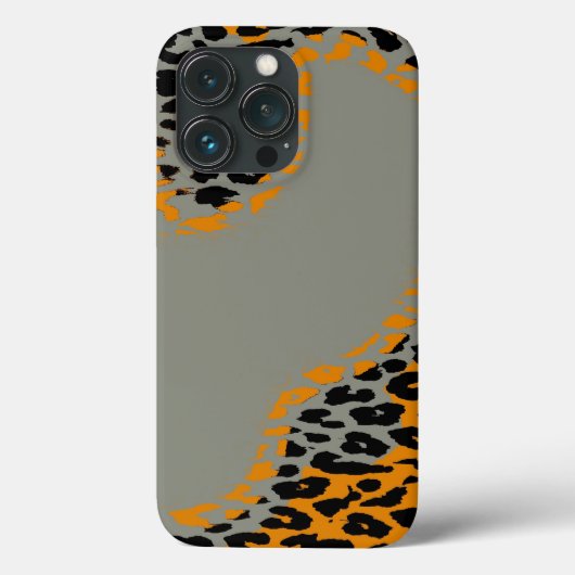 黒と黄色のヒョウのプリント Case-Mate iPhoneケース (裏面)
