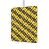 黒と黄色のベーム16番目のノートパターン カーエアーフレッシュナー (左)