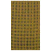 黒と黄色のモダン都市模様 テーブルクロス (正面)