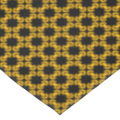 黒と黄色のモダン都市模様 テーブルクロス (アングル)