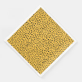 黒と黄色の不均一なドットのグラフィックデザイン (コーナー)