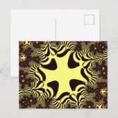 黒と黄色の十字 ポストカード (正面/裏面)