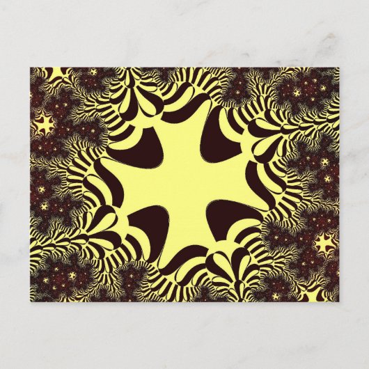 黒と黄色の十字 ポストカード (正面)