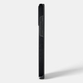 黒と黄色の危険ストライプ 建設エンジニア iPhoneケース (左側面)