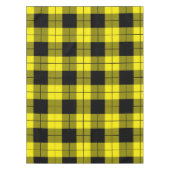 黒と黄色の格子模様のテーブルクロス テーブルクロス (正面)