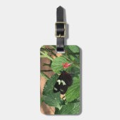 黒と黄色の美しい蝶 ラゲッジタグ (正面縦)