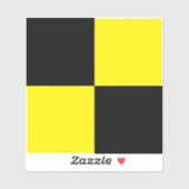 黒と黄色の衝突試験ダミービニールのシール シール (シート)