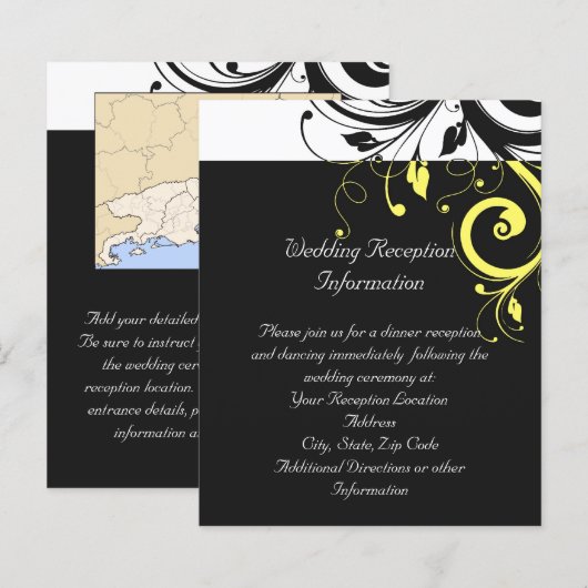 黒と黄色の逆旋回 (正面/裏面)