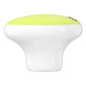 黒と黄色の鳥が枝に付お洒落く セラミックノブ (側面)