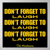 黒と黄色を笑うことを忘れないで ポスター (正面)