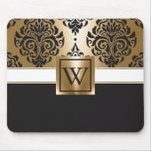 黒と黄金のアラビア語 マウスパッド (正面)