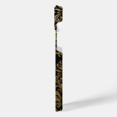 黒と黄金のアラビア語 iPhoneケース (左側面)