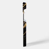 黒と黄金の花崗岩 iPhoneケース (左側面)