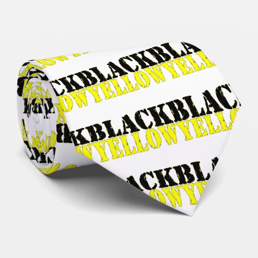 黒と黄 ネクタイ (ロール)