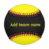 黒と黄 野球ボール (正面)