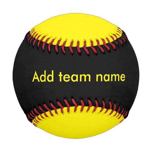 黒と黄 野球ボール (正面)