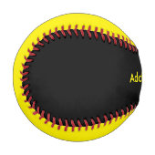 黒と黄 野球ボール (正面左)