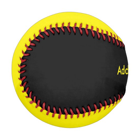 黒と黄 野球ボール (正面左)