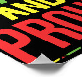 黒と黒誇りを持ったの歴史 ポスター (角)